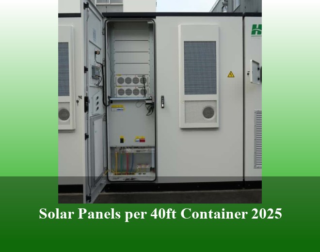 Solar Panels per 40ft Container 2025